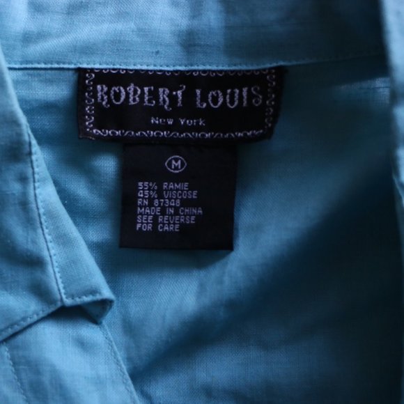 Blue Button Down - Picture 5 of 6